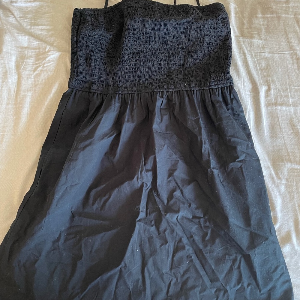The Drop Spaghetti Strap black dress